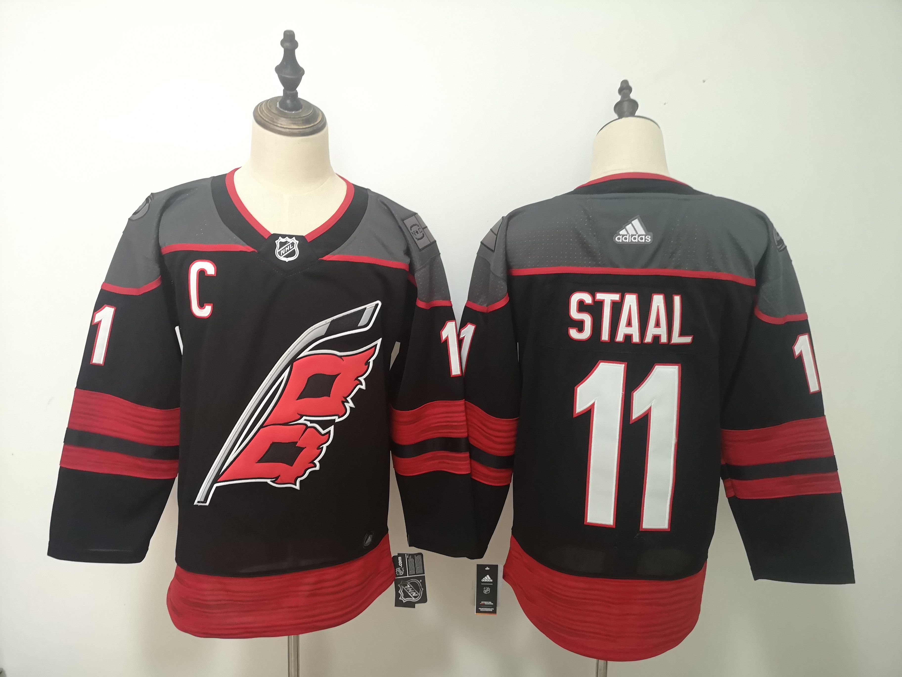 Adidas Men Carolina Hurricanes #11 Staal black NHL Jersey->carolina hurricanes->NHL Jersey